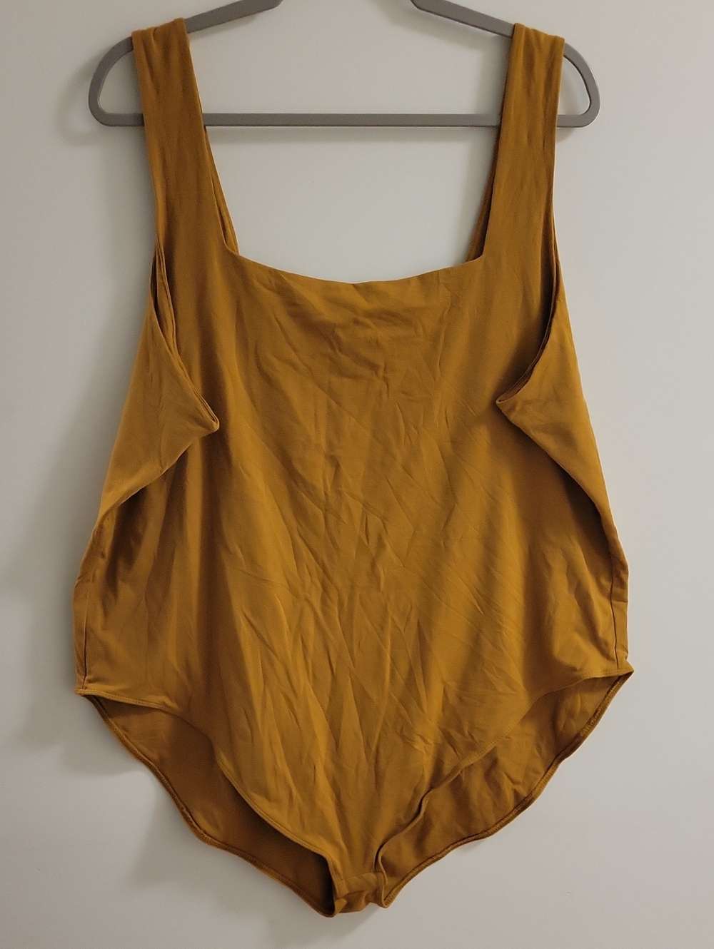 Old Navy Womens‎ Mustard Sleeveless Square-Neck Body Suit 4x
